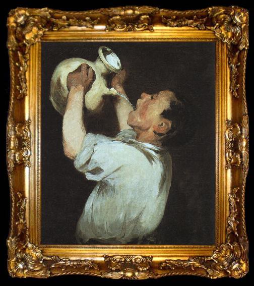framed  Edouard Manet Boy with a Pitcher, ta009-2